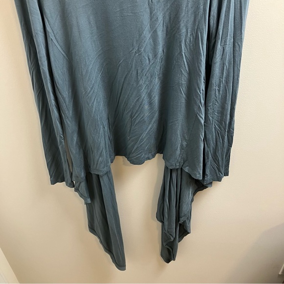 NWT Vertigo Paris Open Front Tie Front Cardigan in Blue Haze Medium/Large - Picture 6 of 9